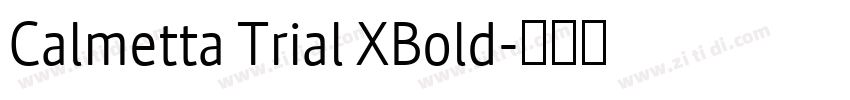 Calmetta Trial XBold字体转换